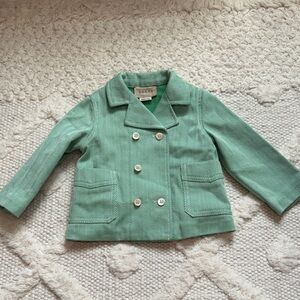 Gucci Kids Mint Pea Coat